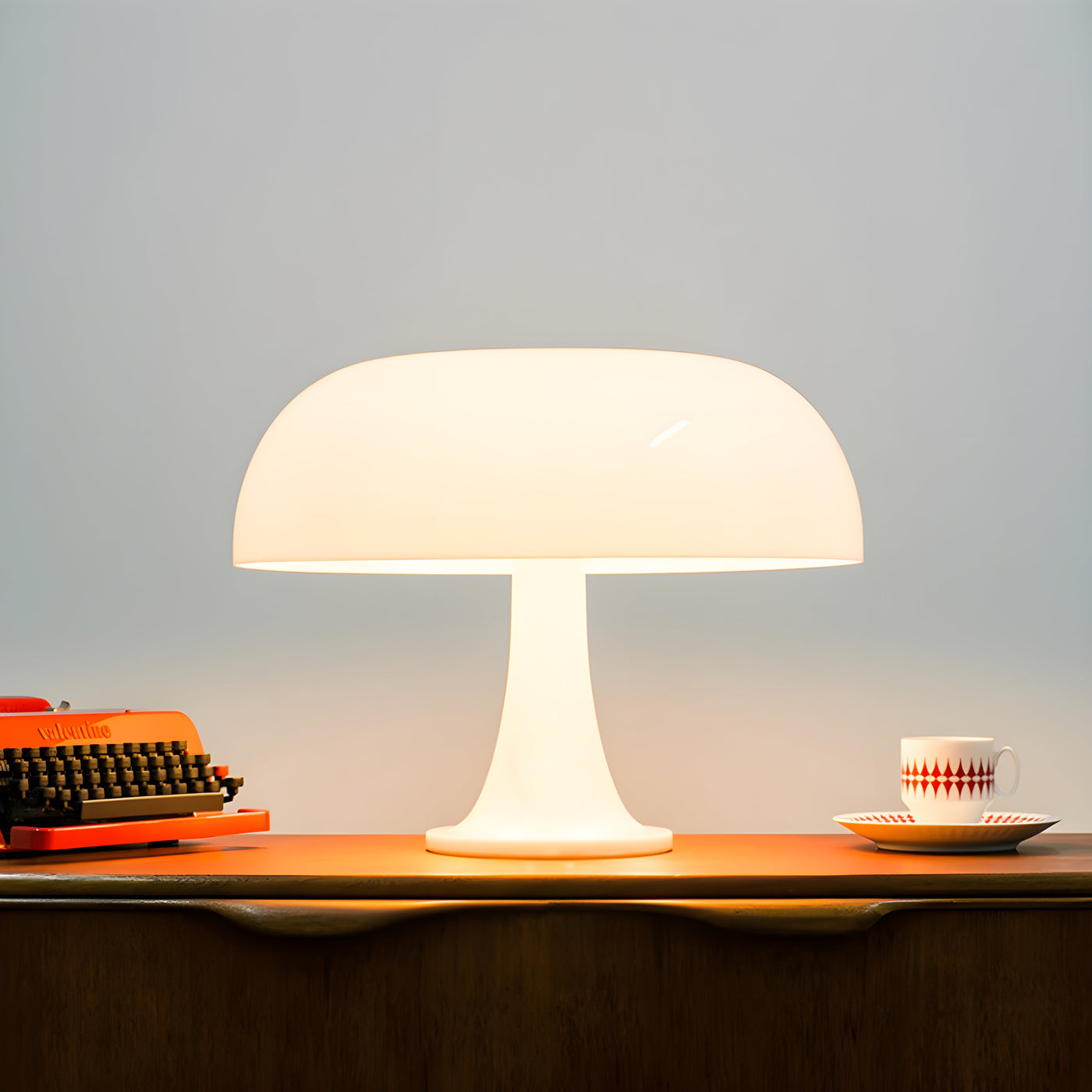 Classic Mushroom Table Lamp in Modern Bauhaus Style
