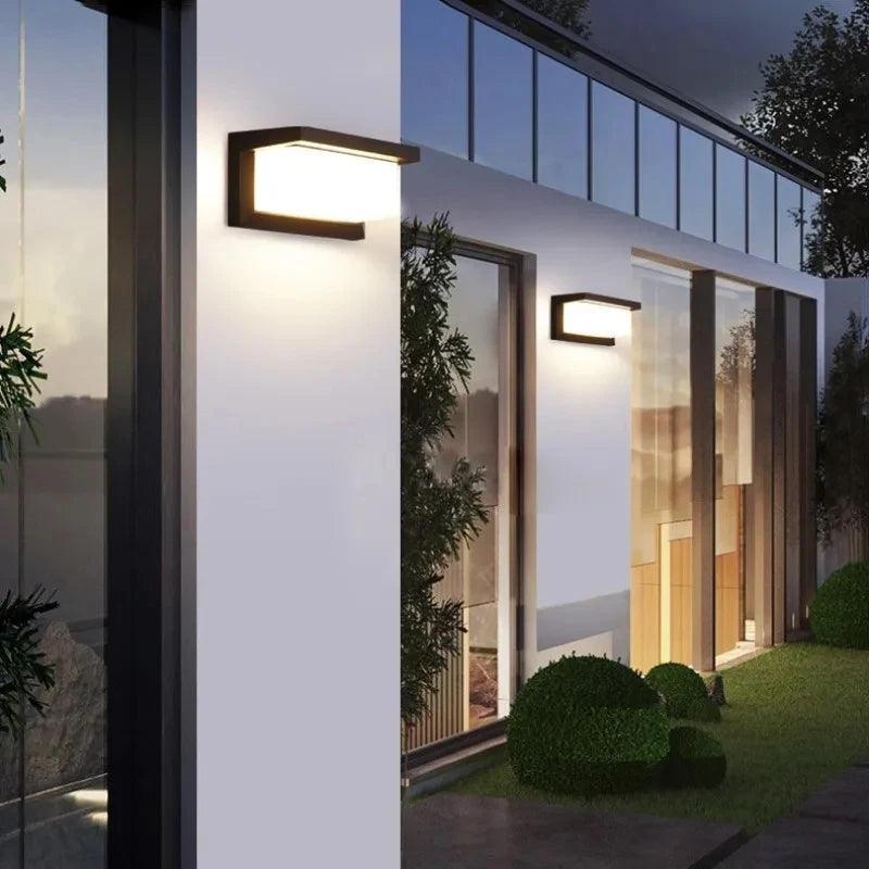 LED Wall Lamp with Motion Sensor, Modern ABS Waterproof Design
