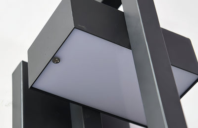 Marshall - Modern Black Outdoor Wall Light with Stainless Steel