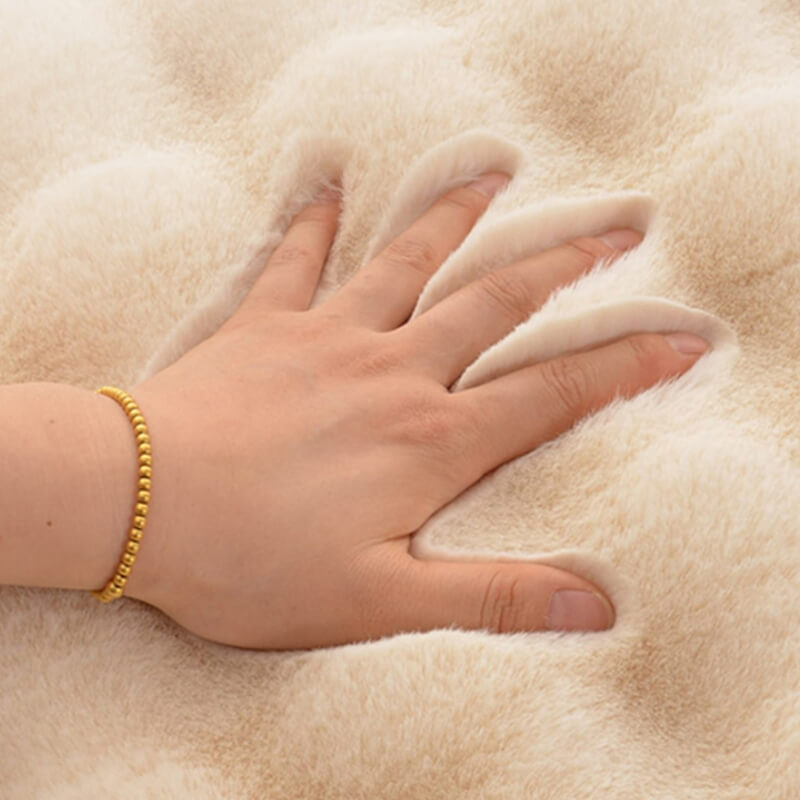 Soft Plush Warm Pet Sleeping Pad Cozy Stylish Easy to Maintain