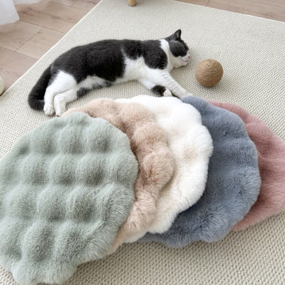 Soft Plush Warm Pet Sleeping Pad Cozy Stylish Easy to Maintain