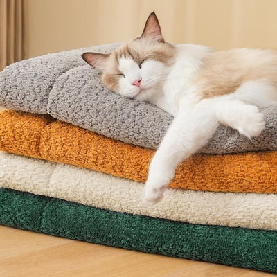 Warm Plush Non-Slip Pet Mat Soft Cozy Versatile Sizes