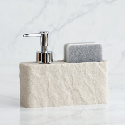 Soap Dispenser with Sponge – Imitation Black Rock Design
