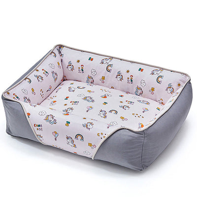 Four Walled Supportive Pet Bed Cozy Durable Eco Friendly
