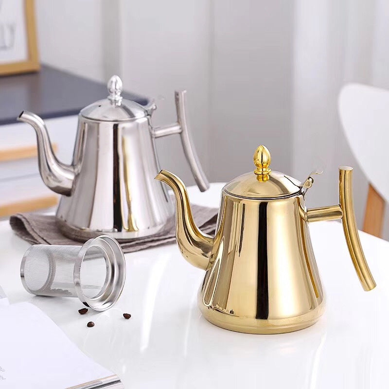 Stainless Steel Tea Kettle with Removable Infuser 1.0L 1.5L 2.0L