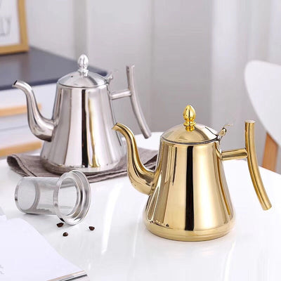 Stainless Steel Tea Kettle with Removable Infuser 1.0L 1.5L 2.0L