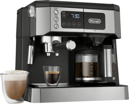 De'Longhi COM530M - Digital All-in-One Combination Coffee and Espresso Machine - Black and Stainless Steel