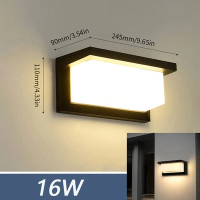 LED Wall Lamp with Motion Sensor, Modern ABS Waterproof Design