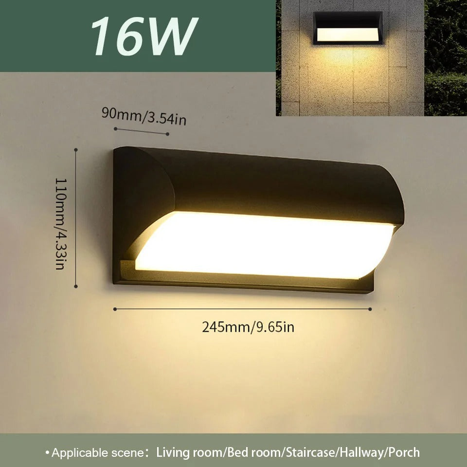 LED Wall Lamp with Motion Sensor, Modern ABS Waterproof Design