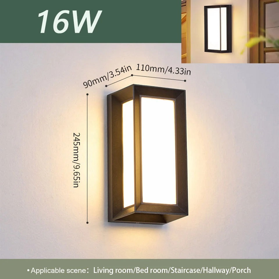 LED Wall Lamp with Motion Sensor, Modern ABS Waterproof Design